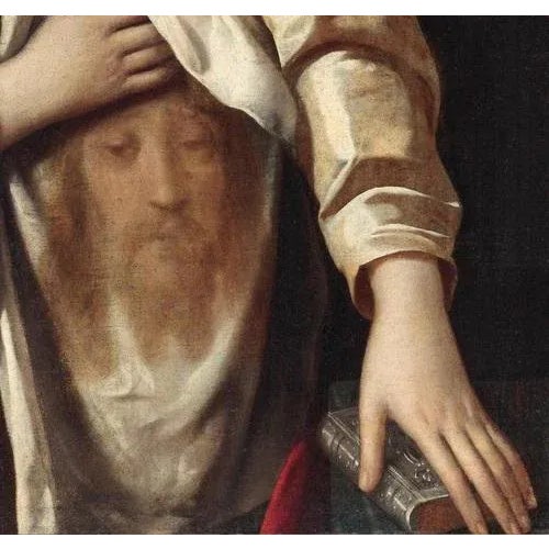 Antiveduto Gramatica, Veronica, 17th Century, Oil on Canvas For Sale - Image 3 of 5