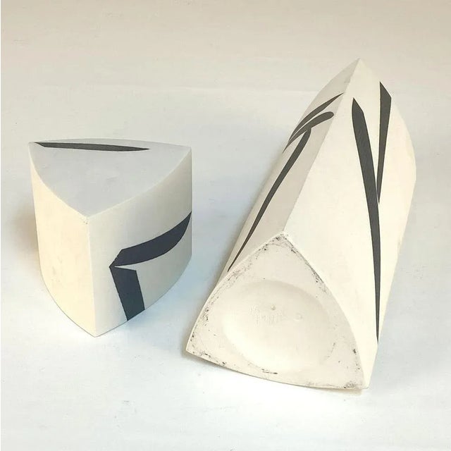 Tall Porcelain Sculpture and Vessel with Lid by Jutta Albert, 1994 For Sale - Image 10 of 12