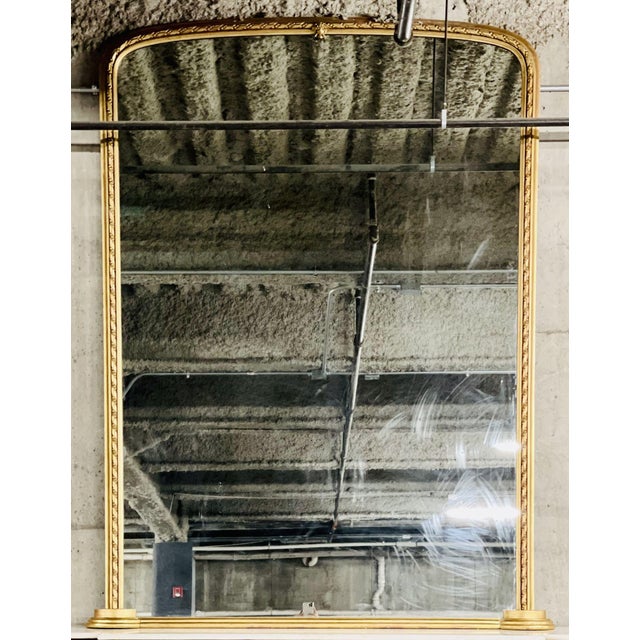 Regency Style, Monumental Archtop Mirror, Giltwood, Mirror, France, 19th C. For Sale - Image 9 of 9
