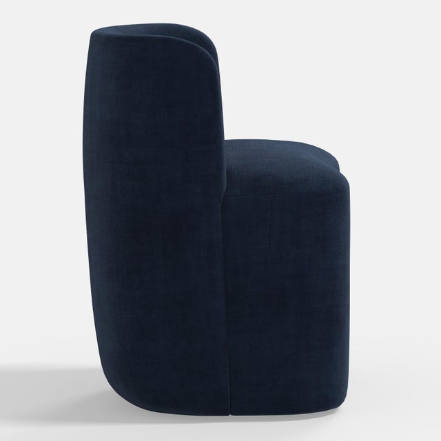 Not Yet Made - Made To Order Stoffer Home x Cloth & Company Gail Dining Chair in Performance Velvet Ocean For Sale - Image 5 of 6