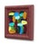 Abstract Wine - Framed Original Neutral Multicolor Abstract Acrylic Painting on Canvas Board by Shiri Phillips For Sale - Image 3 of 9