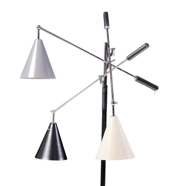 Mid 20th Century Angelo Lelli for Arredoluce Triennial Mid Century Italian Floor Lamp For Sale - Image 5 of 7