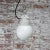 1950s Vintage Industrial White Porcelain & Opaline Milk Glass Pendant Lamp For Sale - Image 5 of 7