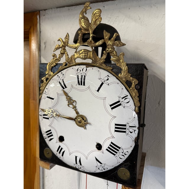 Mid 19th Century 19th C. French Morbier Clock or Tall Case Movement For Sale - Image 5 of 12