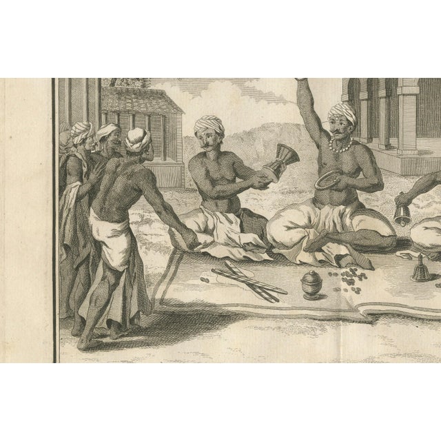 Poisson, Hindu Priestly Assembly Pouchari of Maarrami, Engraving, 1806 For Sale - Image 3 of 10