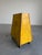 1960s Vintage Industrial Yellow Metal Rolling Cabinet Cart For Sale - Image 5 of 12