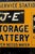 Metal Early 20th Century "J-E" Storage Battery Flange Sign For Sale - Image 7 of 10