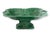 Late 19th to early 20th century English majolica compote featuring a raised, footed form richly modeled with grape...