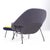 Mid 20th Century Eero Saarinen for Knoll Mid Century Womb Chair With Ottoman For Sale - Image 5 of 9