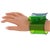Emerald Massive Modernist Blue and Emerald Plexiglass Lucite Bangle Bracelet For Sale - Image 8 of 8
