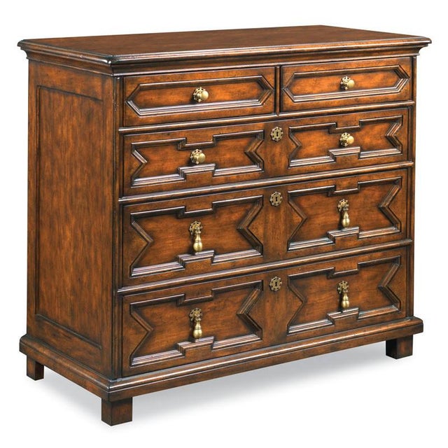 Transitional Modern 17th Century Style Chest For Sale - Image 3 of 3