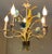 White 1970s Italian Mid-Century Tole Five Light Chandelier With Gathered Blue Flowers, Grasses and Wheat Stalks For Sale - Image 8 of 18