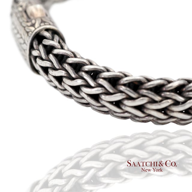 John Hardy Sterling Silver Woven Chain Bracelet For Sale - Image 10 of 14