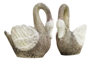 Swan Planters, France, 1960s, Set of 2