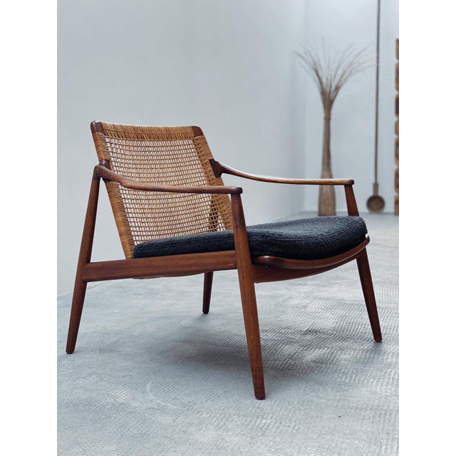 Vintage German Chairs in Teak by Hartmut Lohmeyer for Wilkhahn, 1960s, Set of 2 For Sale - Image 3 of 8