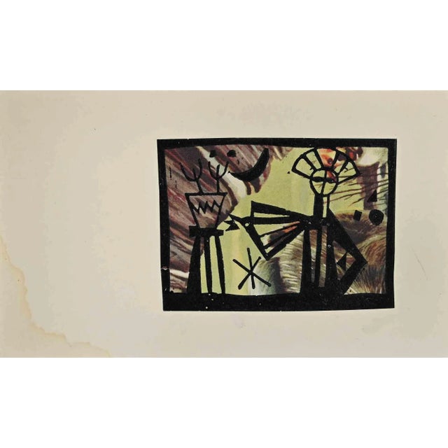 Andrea Pregnant, Composition, Original Lithograph, 20th-Century For Sale - Image 3 of 3