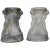Pair of Cast Concrete Cherub Pedestals For Sale
