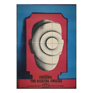 Vintage Zbrodnia Pod Blekitna Gwiazda Poster, 1975 For Sale