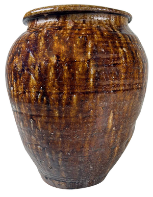 Japanese Late Meiji Earthenware Vase
