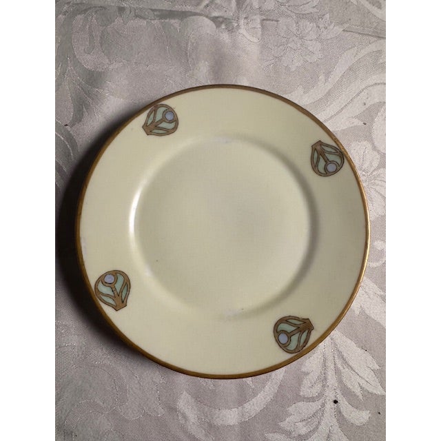 White Antique J&c Bavaria 1898-1923 "Art Nouveau" Hand Painted Plates. Each Plate Different - Set of 10 For Sale - Image 8 of 13