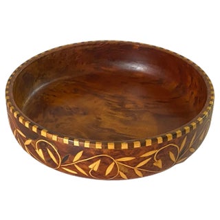 Scandinavian Wood Bowl, 1960s For Sale