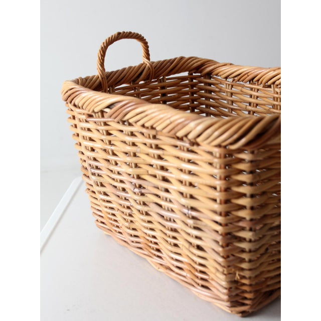 Vintage Woven Storage Basket For Sale - Image 11 of 11