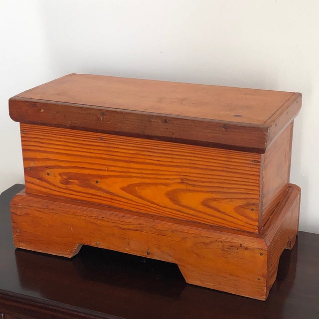 Small Antique Vernacular Pine Storage Chest Chairish