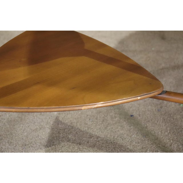 Mid 20th Century John Widdicomb Triangle Table For Sale In Philadelphia - Image 6 of 9