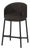 Modern Soft Stool in Black Fabric and Black Wood by Javier Gomez For Sale