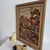 Antique Hand-Embroidered Wool Tapestry in a Gilded Baroque Frame – Victorian Wall Art of the 19th Century Dimensions:...