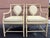 Contemporary Vintage Ficks Reed Rattan Dining Armchairs With Teardrop Upholstered Backs, a Pair For Sale - Image 3 of 12
