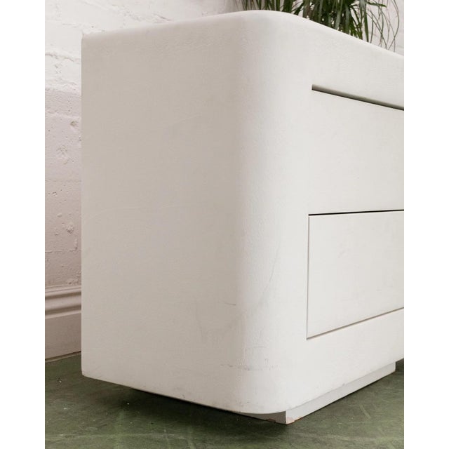 1980s Stucco Post Modern Nightstand For Sale In Los Angeles - Image 6 of 9