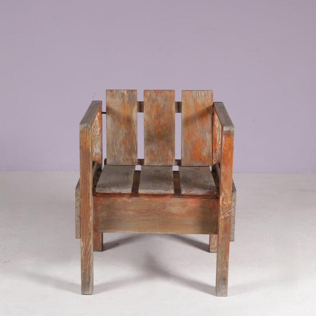 Teak Side Chair in the style of Rietveld, Netherlands, 1960s For Sale - Image 12 of 12