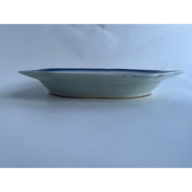 Antique Canton Chinese Porcelain Platter For Sale - Image 4 of 11