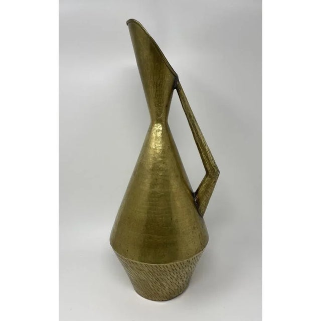 Vintage Golden Brass Jug For Sale - Image 13 of 13