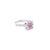 This beautiful ring has a Natural Round Cut Pink Sapphire that weighs 0.84 Carats and measures at approximately 5 mm. The...