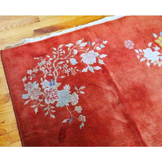 1920s Vintage Handmade Art Deco Chinese Rug For Sale In New York - Image 6 of 10