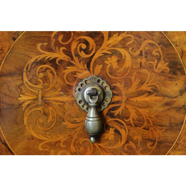 English George II Style Burl Walnut and Marquetry Chest on Stand or Highboy, 1890s For Sale - Image 17 of 18