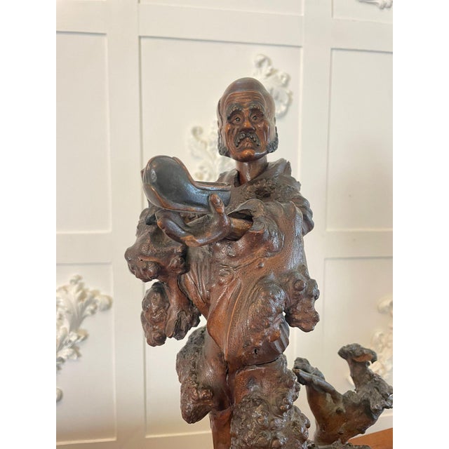 19th Century Chinese Root Carving, 1860s For Sale - Image 10 of 11