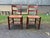 Mid 20th Century Vintage Early American Shaker Style Solid Wood Ladder Back Rush Seats Dining Chairs For Sale - Image 5 of 16