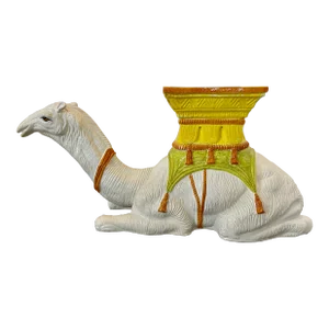 Large Italian Majolica Kneeling Camel Garden Seat or Drinks Table