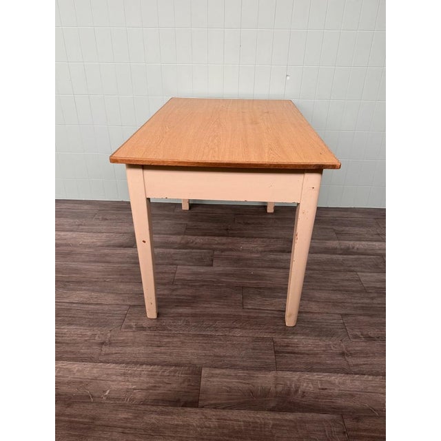 Vintage Italian Enamelled Fir Dining Table, 1950s For Sale - Image 6 of 17