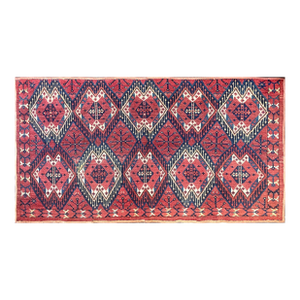 Antique Yomud Turkoman Rug Fragment as Is, 3' X 5'6"