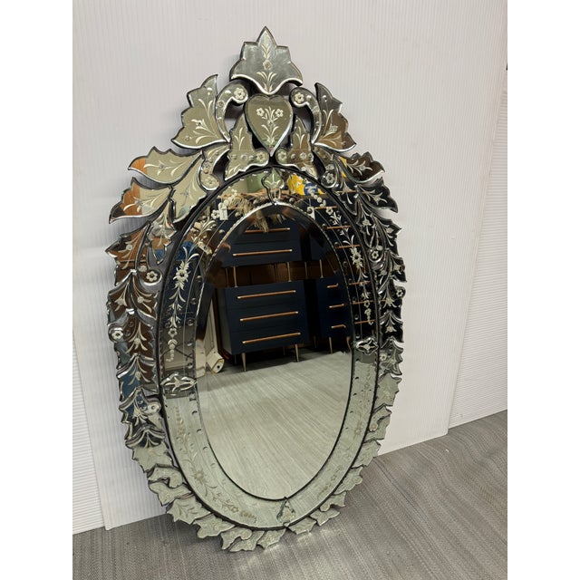 Design Plus Gallery presents a Vintage Venetian Style Wall Mirror. Featuring all the charm of the 16th and 17th Centuries,...