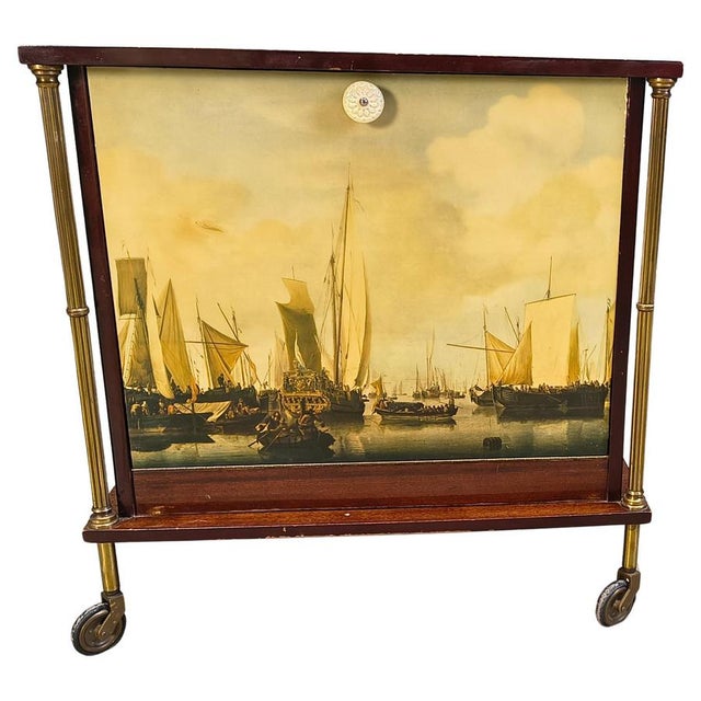 Mid-Century Modern French Bar Cabinet, 1960s For Sale - Image 15 of 15