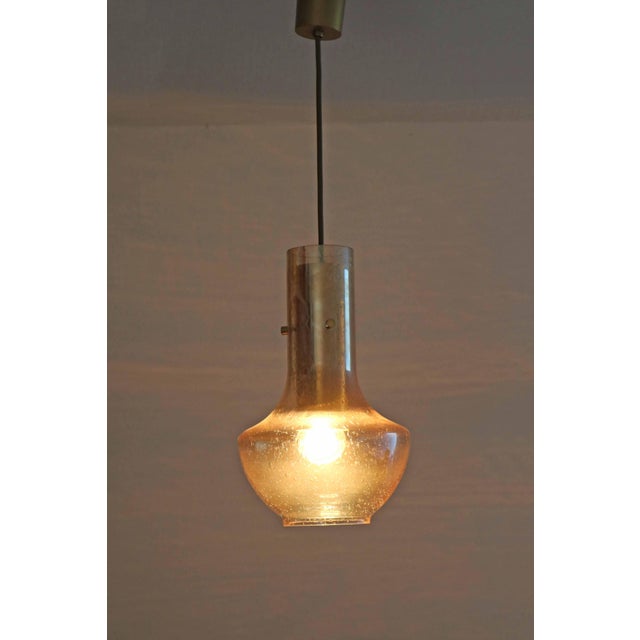Vintage Bubble Glass Pendant Light from Leclaire & Schäfer, 1970s For Sale - Image 4 of 8