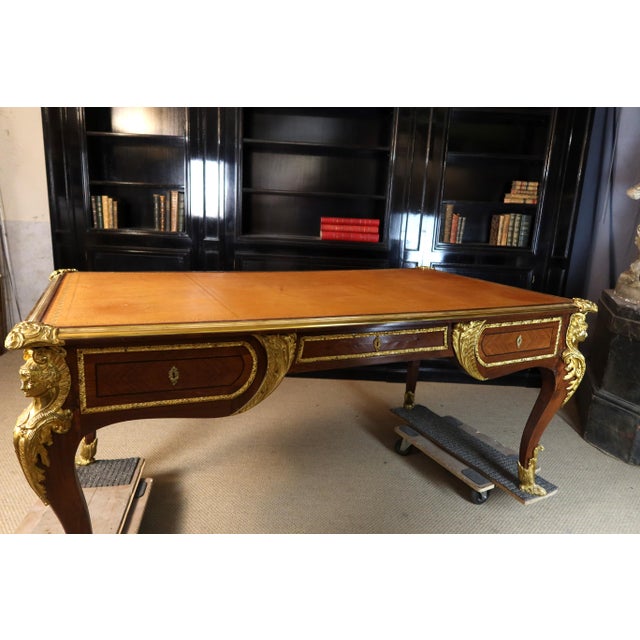 Large Louis XV Style Desk, 1890s For Sale - Image 9 of 16