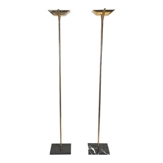 Relco Italian Torchiere Lamps - A Pair For Sale