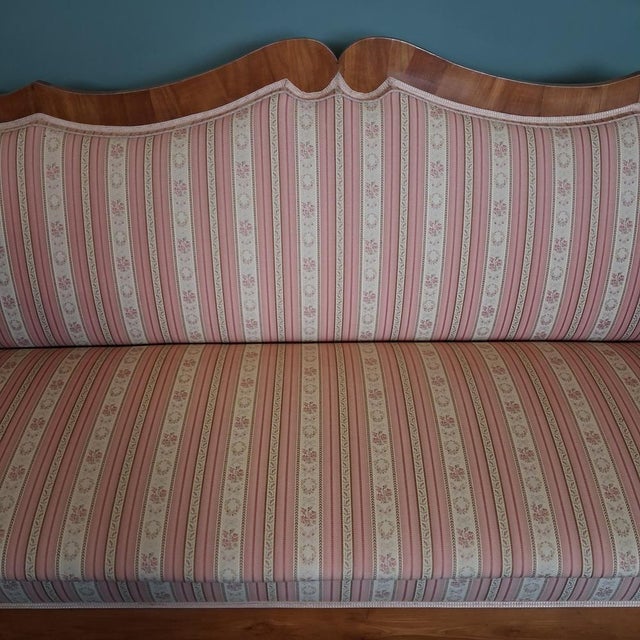 Biedermeier Cherrywood Sofa, 19th Century For Sale - Image 6 of 18