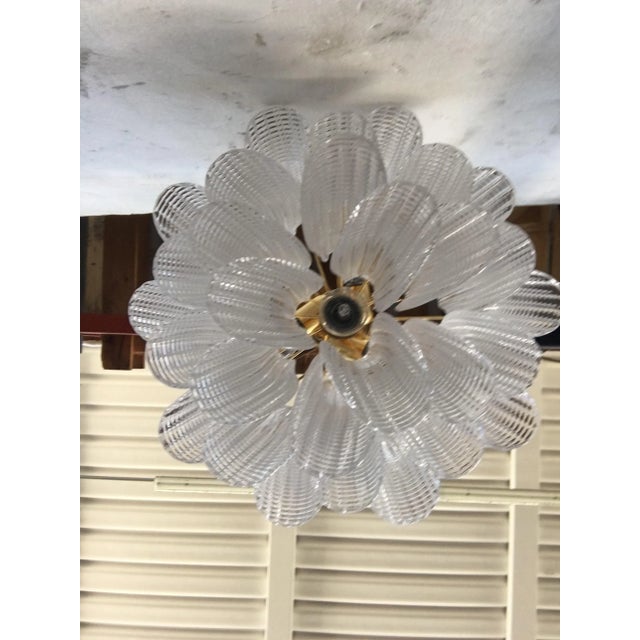 Murano Contemporary Murano Glass "Sella" Chandelier With Gold 24k Metal Frame For Sale - Image 4 of 8